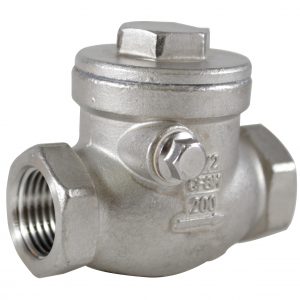 Válvula Check Horizontal Acero Inox.