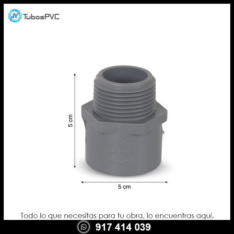 Adaptador 1 mixto - Agua fría