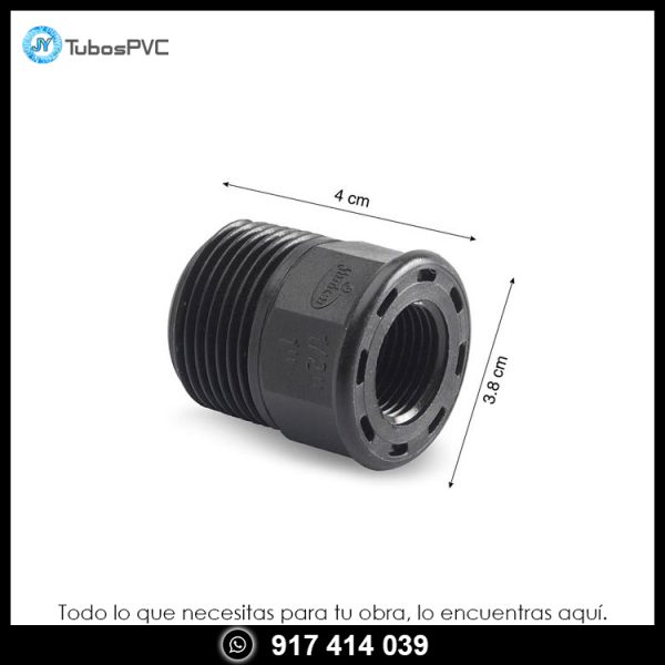 Bushing 1 a 1/2 roscado - Tubos PVC JY