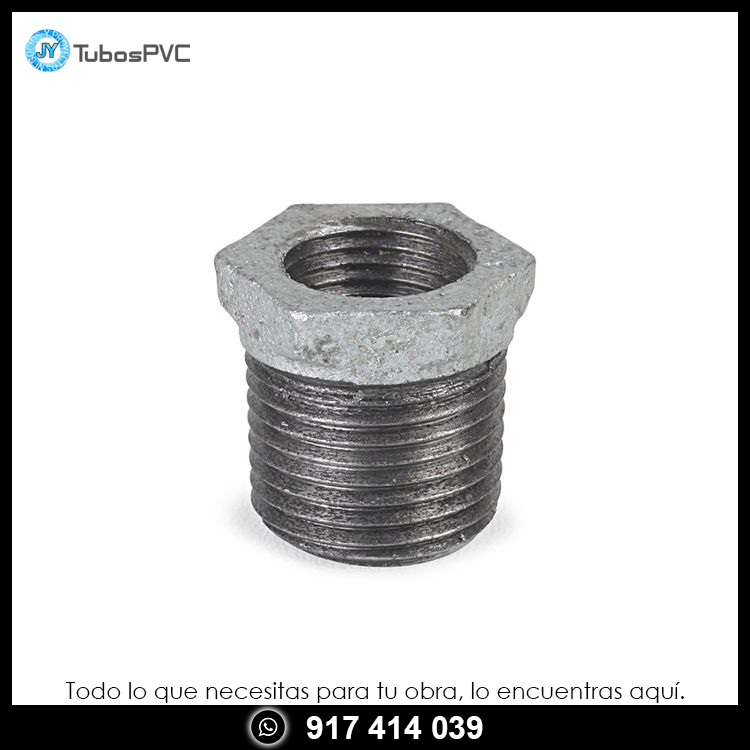 Bushing galvanizado 1/2" x 3/8"