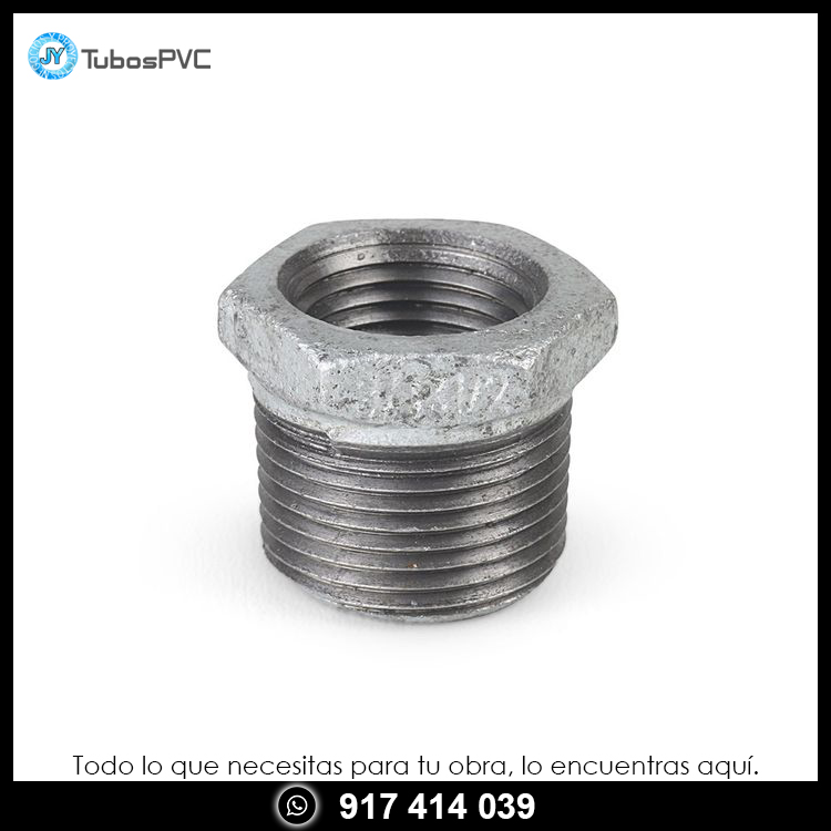 Bushing galvanizado 3/4" x 1/2"