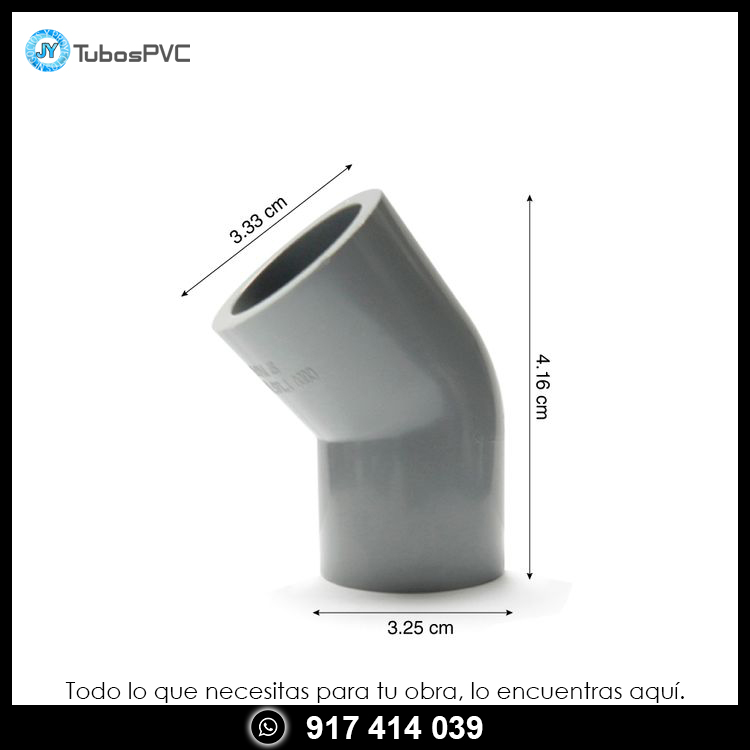 Codo 45° 1 simple presion - Agua fría