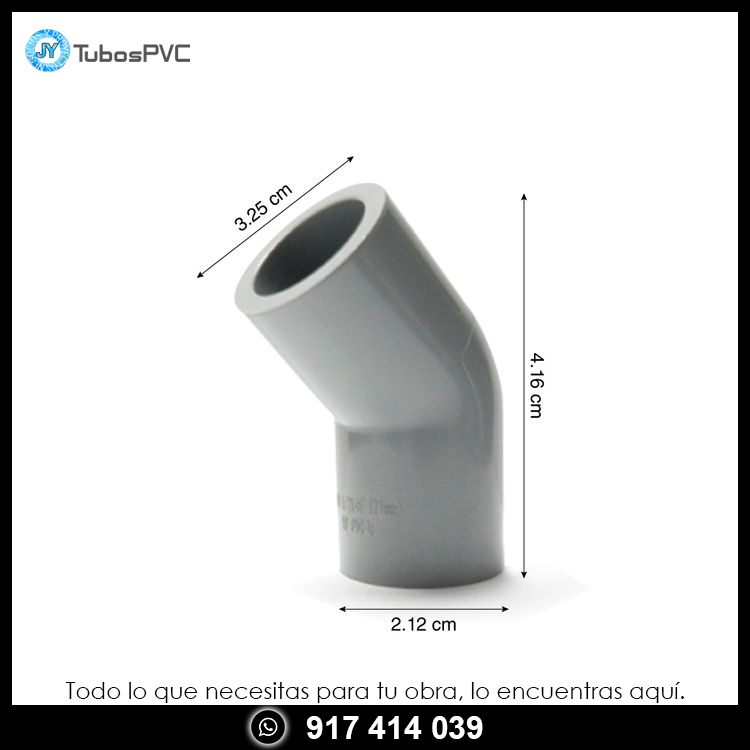 Codo 45° 1/2 simple presion - Agua fría