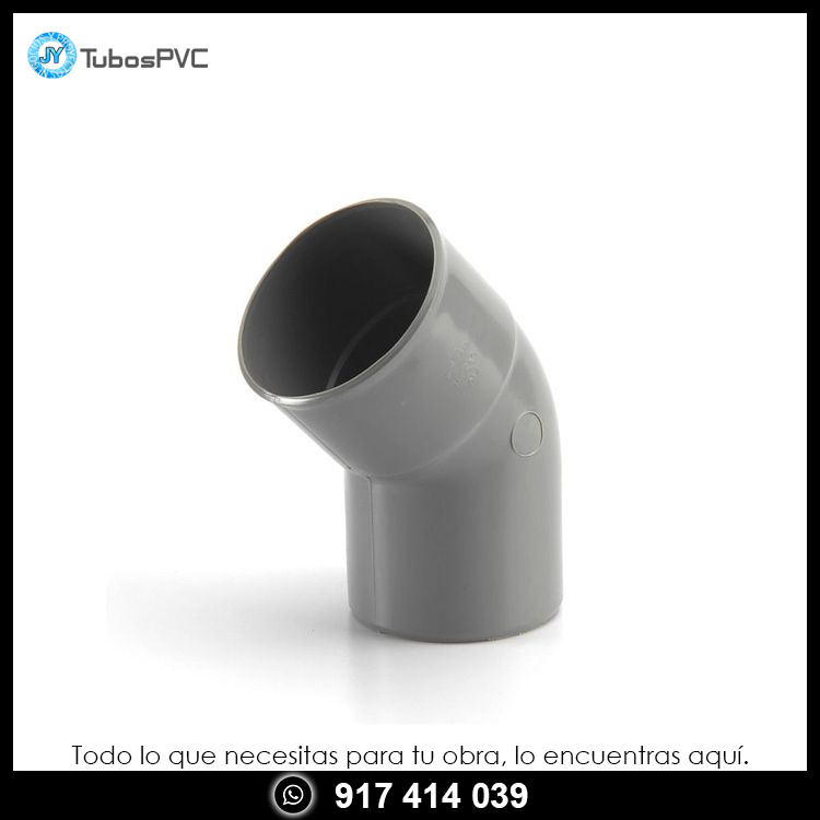 Codo 45° 3 liviano - Desague