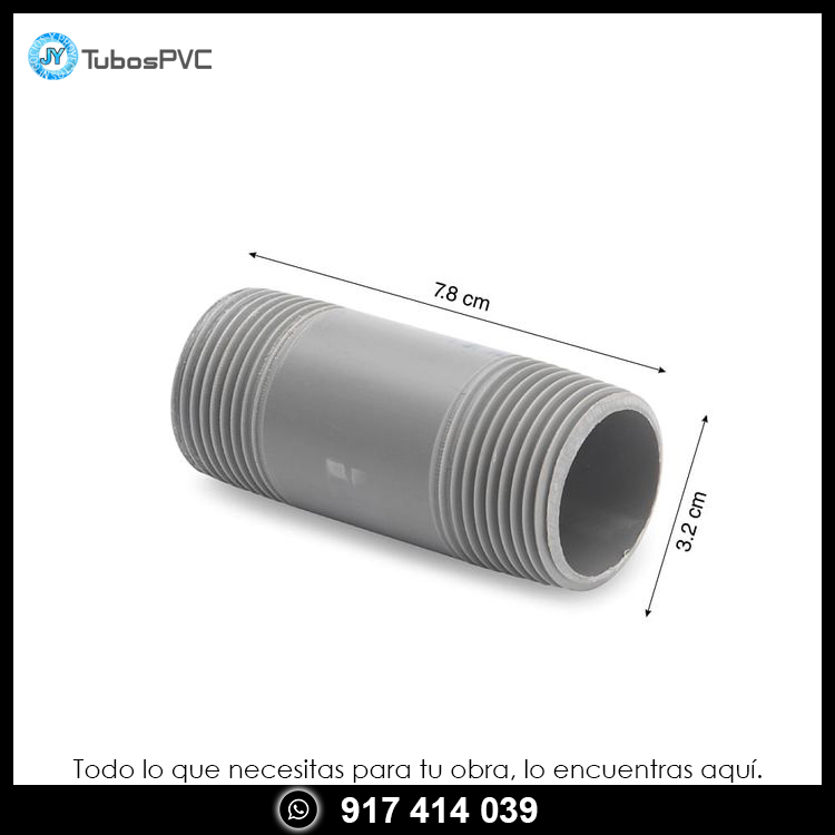 Niple 1 a 3 roscado - Agua fría