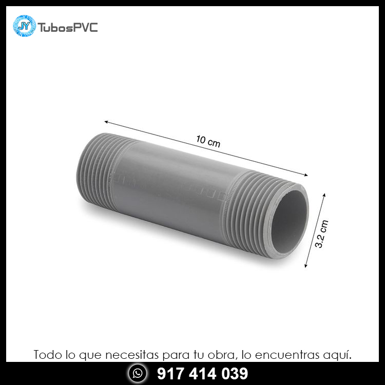 Niple 1 a 4 roscado - Agua fría