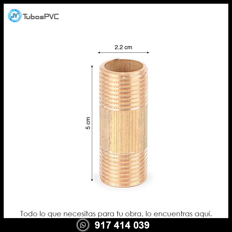 Niple Bronce 1/2" x 2"