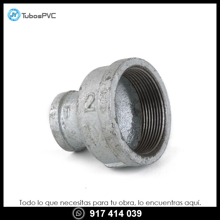 Reducción galvanizada campana 2" x 1"