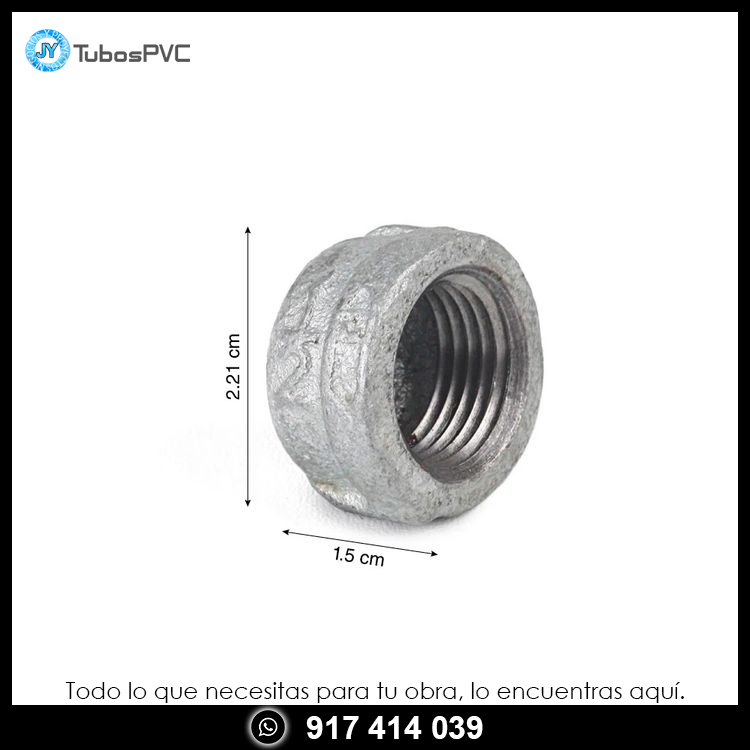 Tapón hembra galvanizado 1/2"