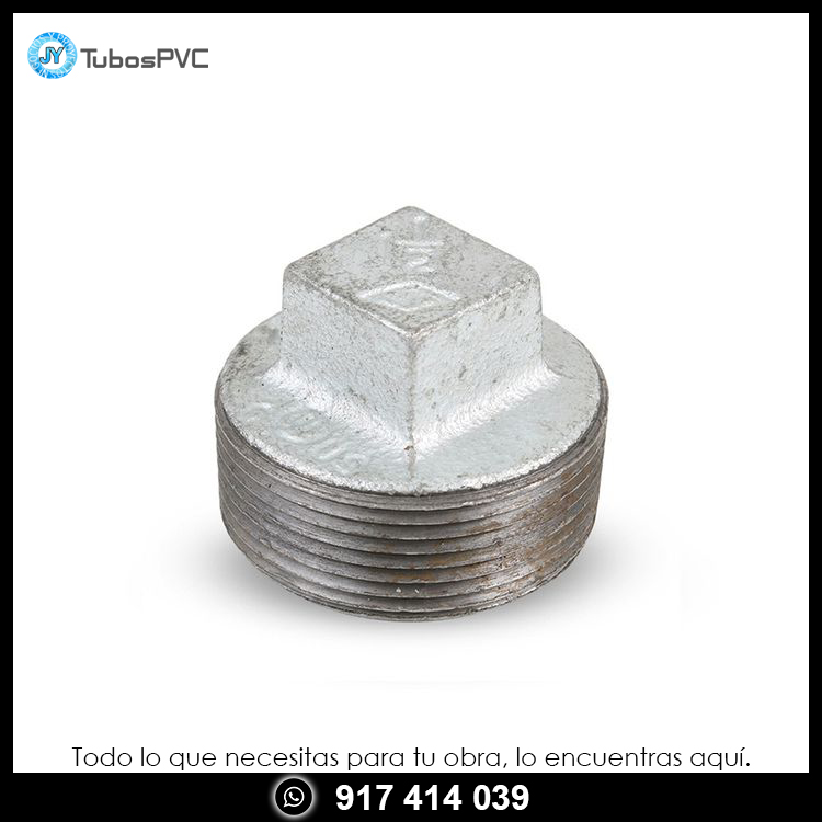 Tapón macho galvanizado 1 1/2"
