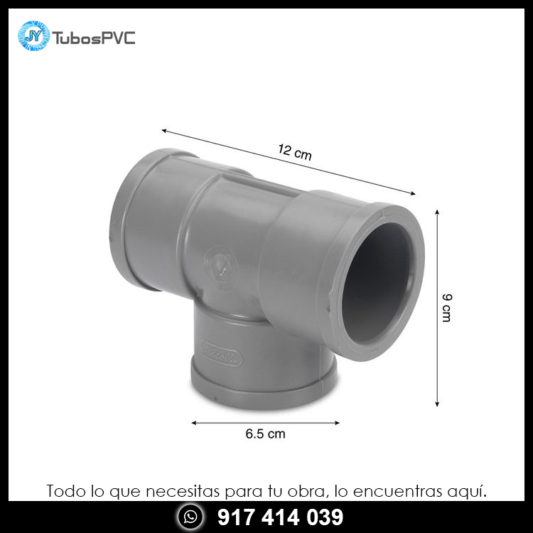 Tee 1 1/2 simple presion - Agua fría