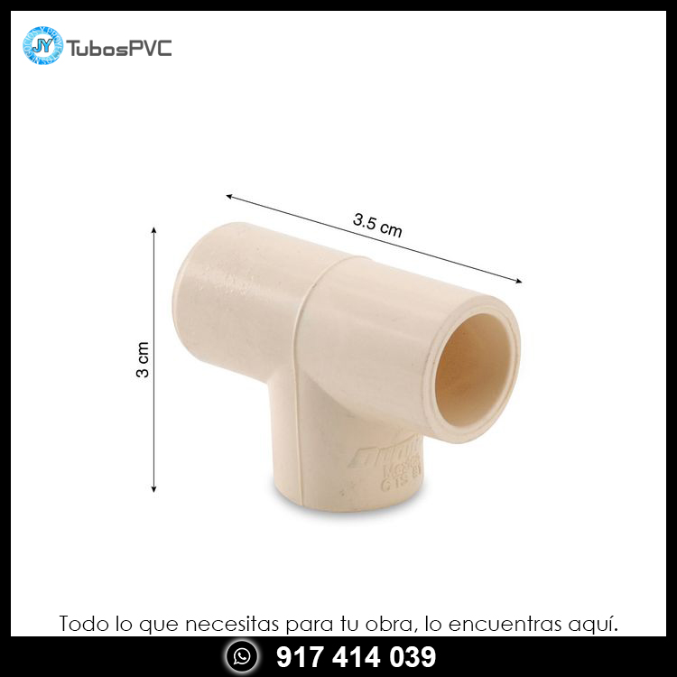 Tee 1/2 cpvc - agua caliente