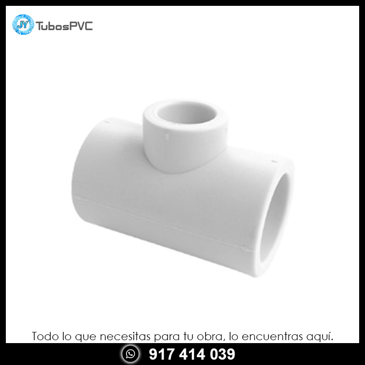 Tee PPR reducción fusión 63x20x63