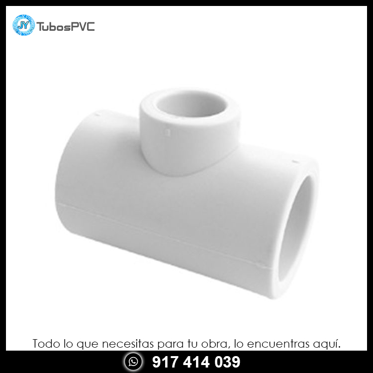 Tee PPR reducción fusión 63x32x63