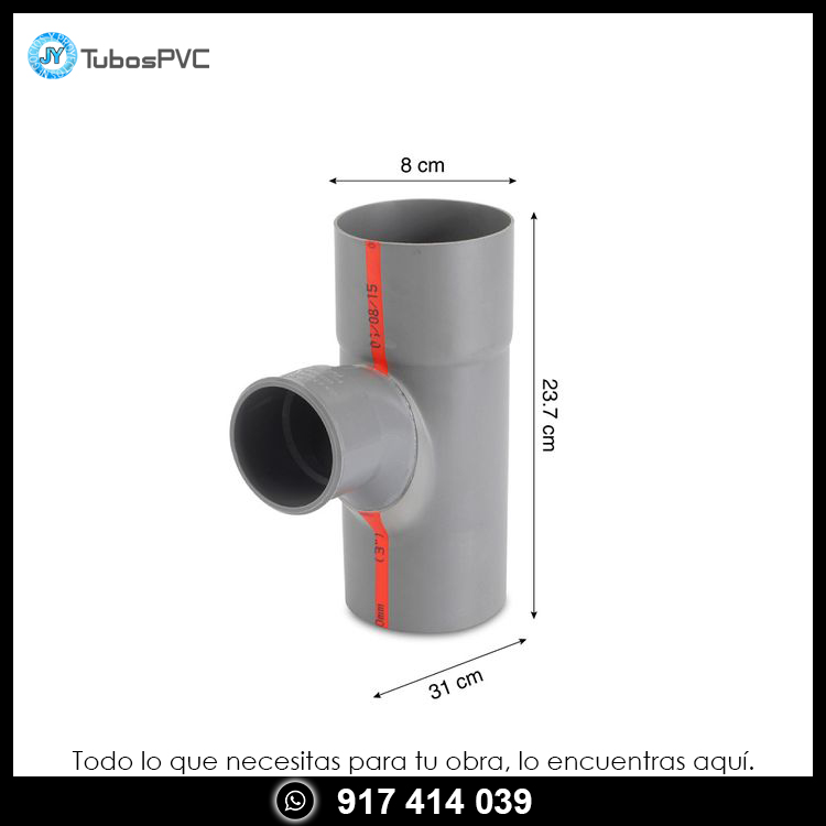 Tee sanitaria 3 a 2 liviano - Desague
