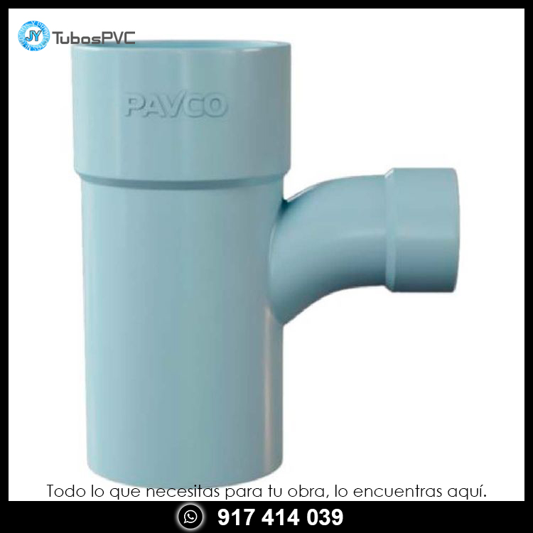 Tee sanitario con reducción 4" - 3"