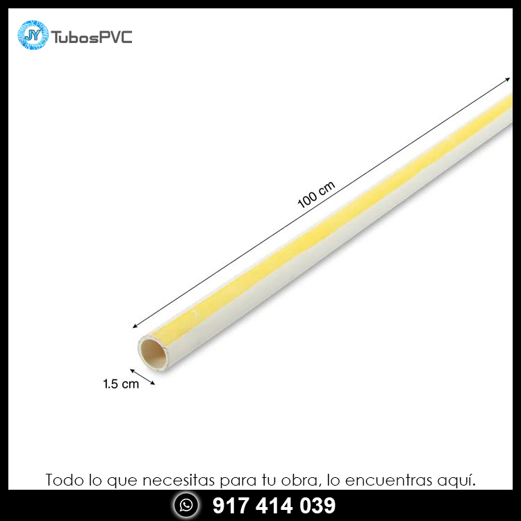Tubo x  1m 1/2 cpvc - agua caliente