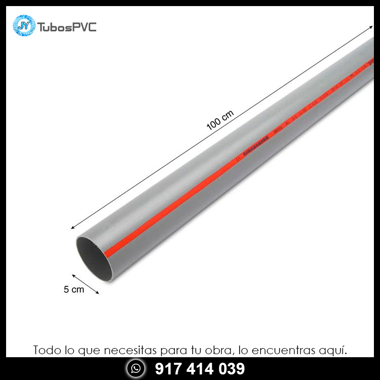 Tubo x  1m 2 liviano - Desague