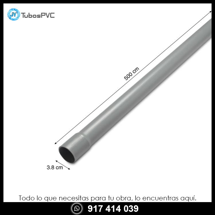 Tubo x  5m 1 1/2 simple presion - Agua fría