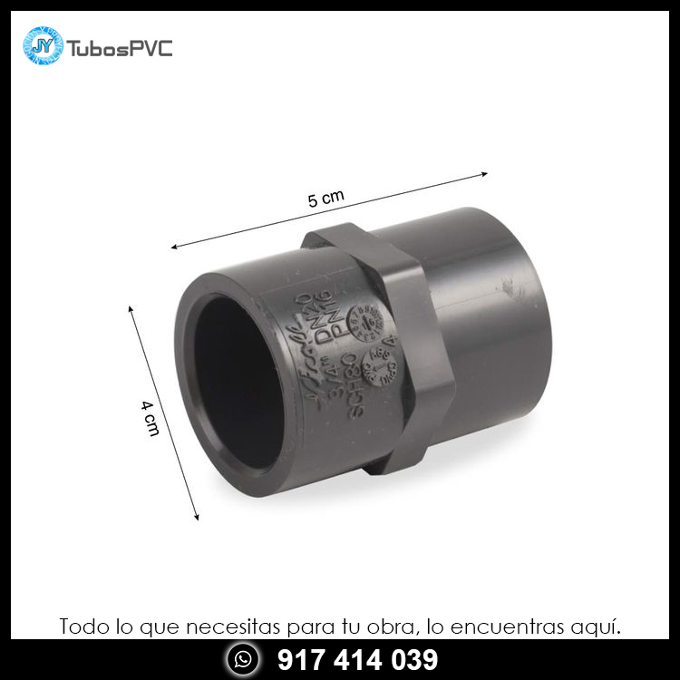 Unión 3/4 mixto - Agua fría