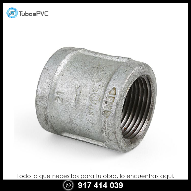 Unión simple galvanizada 1"