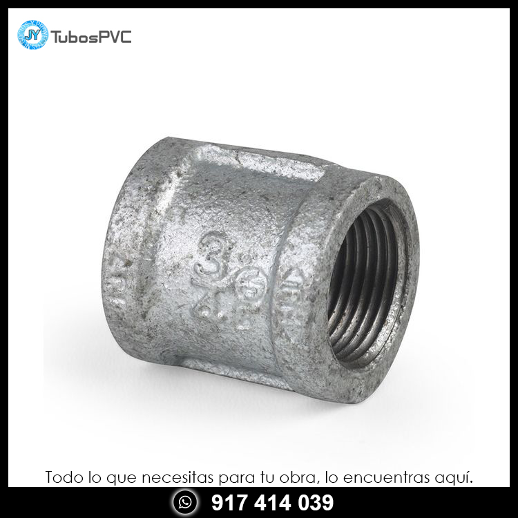 Unión simple galvanizada 3/4"