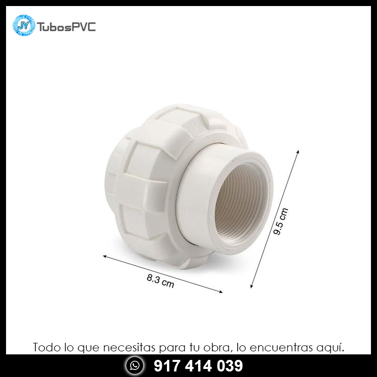 Unión universal con rosca 1" x 1/2"